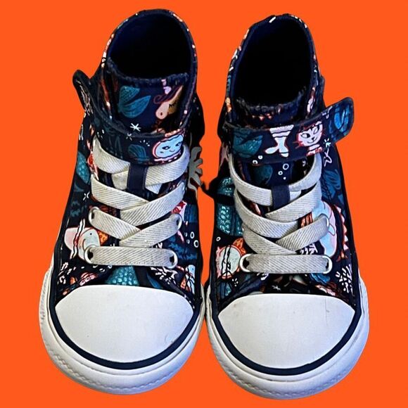 Converse Chuck Taylor All Star Underwater Party Toddler Size 7 - Picture 2 of 6
